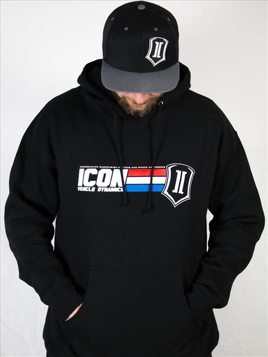 ICON GI-Logo Hoodie – Black, Large