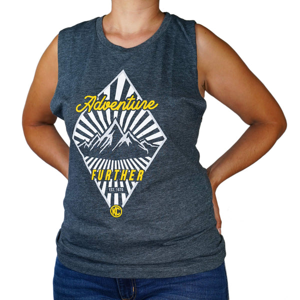 KC Women's Adventure Further Tank - Blue - Medium