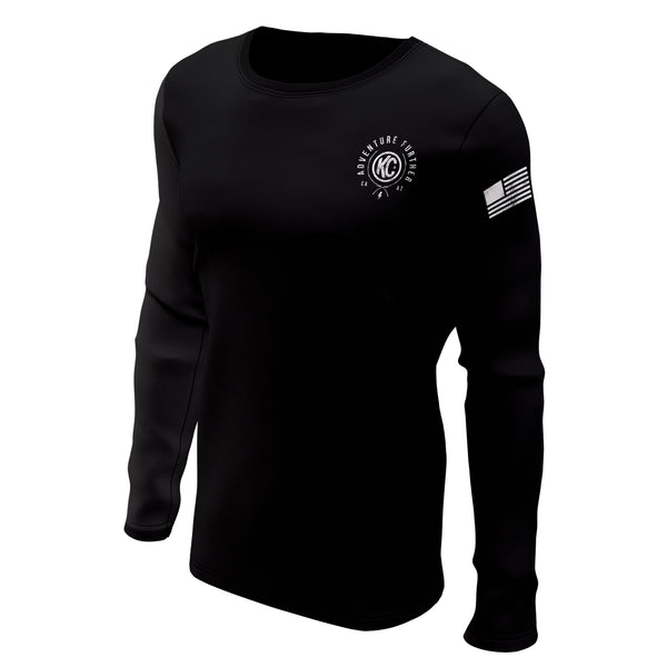 KC Trailblazer Long Sleeve Tee Shirt - Black - Large