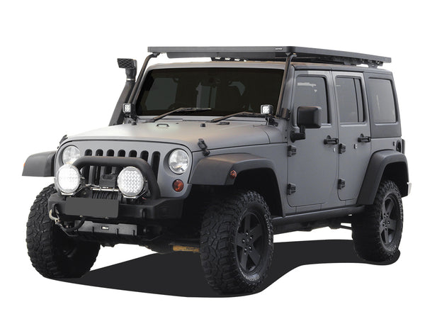 Jeep Wrangler JK 4 Door (2007-2018) Front Runner Roof Rack with KC FLEX Era Light Bar Kit