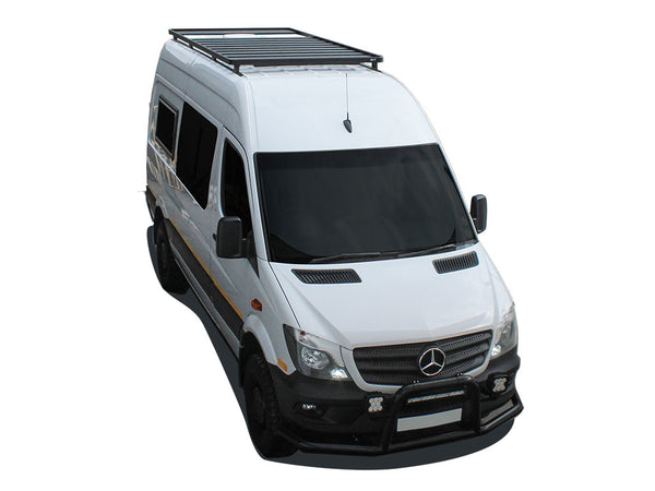 Mercedes-Benz Sprinter 144in/170in / L2/L3 / MWB/LWB Wheelbase w/OEM Tracks (2006-Current) Slimline II Roof Rack Kit / Tall