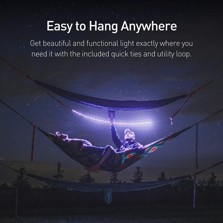 LumiNoodle - Waterproof Outdoor Ready LED Light String / Rope for Tent & Camp Lighting