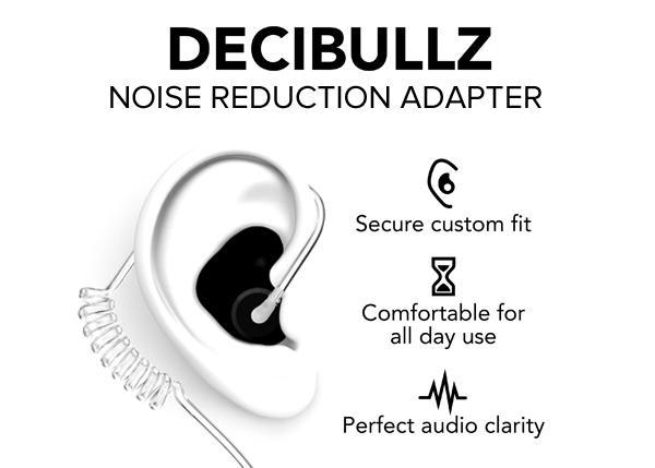 Midland Decibullz Noise Reduction Radio Headset Adapter RDO-PACK-BLK