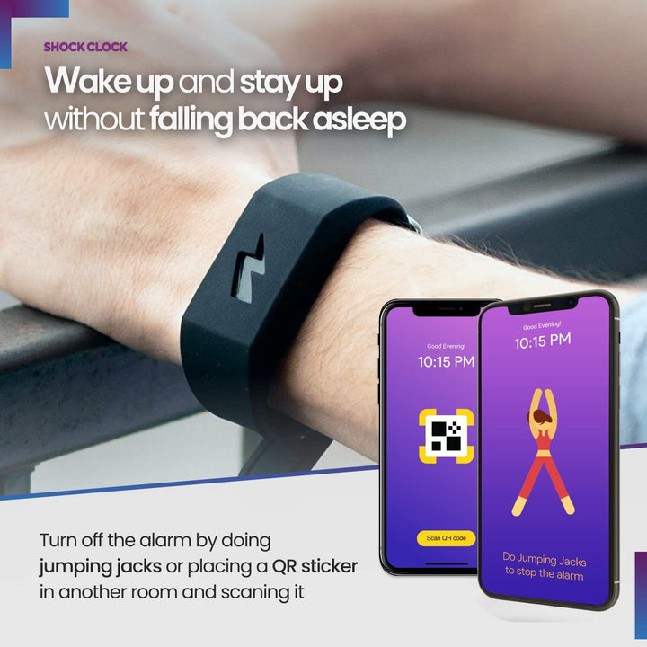 Shock Clock 2 - Vibrating / Zapping Alarm Clock - Never Miss The Golden Hour