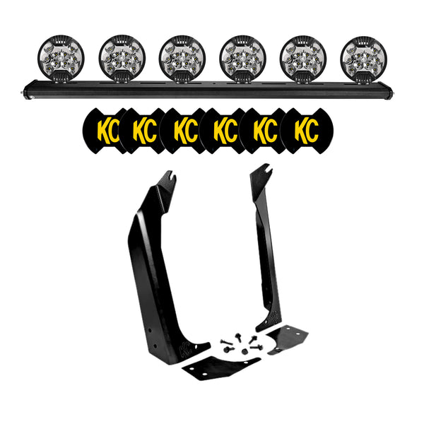 97-06 Jeep TJ 50" KC Xross Bar - Overhead SlimLite LED Light Bar System - 300W Spot Beam