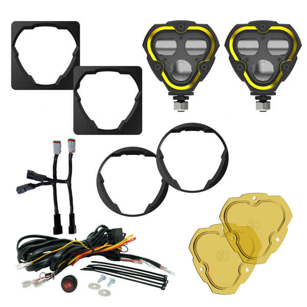 FLEX ERA® 3 Dual Mode SAE Fog Lights - 2-Light Master Kit - Toyota Aftermarket Bumper