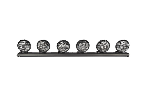 50" KC Xross Universal Light Bar - Overhead Apollo Pro Halogen - 6-Light System - 600W Combo Beam