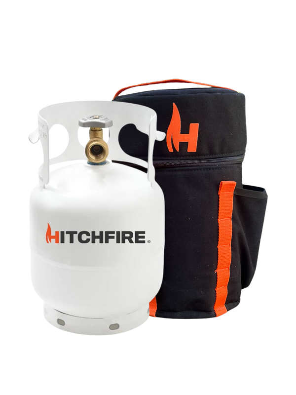 Hitchfire 5LB Refillable Propane Tank with Optional Carrying Case