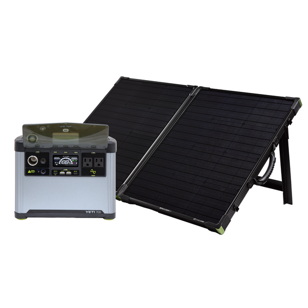 Yeti700 + Boulder100 BC Solar Generator